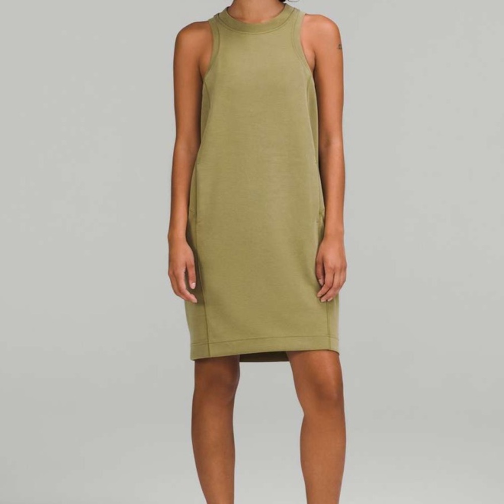 Lululemon Softstreme Back In Action Dress
Bronze Green